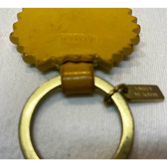 Rare! Vintage Coach Sunflower Keychain - Picture 9 of 16